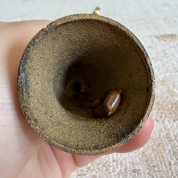 Simple Solid Brass Candle Snuffer with Bell - Picture 7 of 9